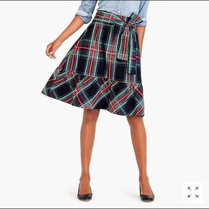 JCrew Tartan Plaid Midi Skirt